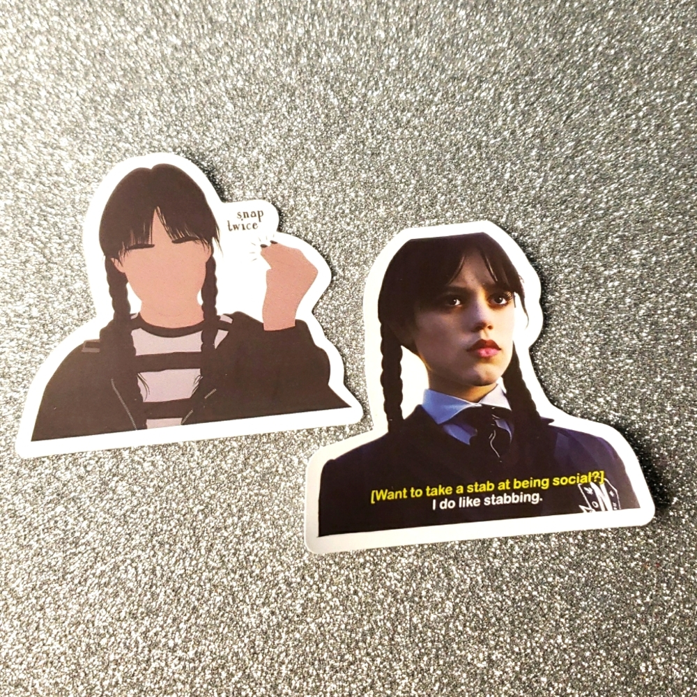 10/$10 ADDAMS FAMILY waterproof sticker Wednesday